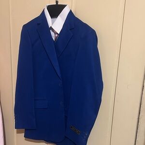 Andrew Fezza Royal Blue Kids Suit Set
